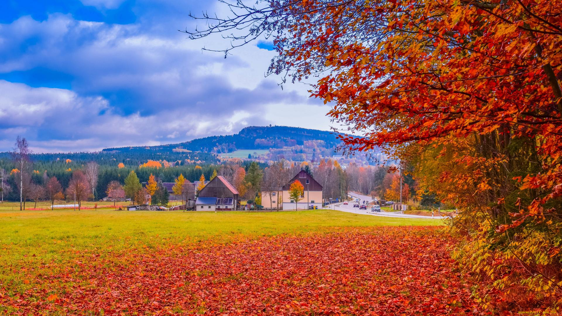 Осень в Шопфхайме Германия